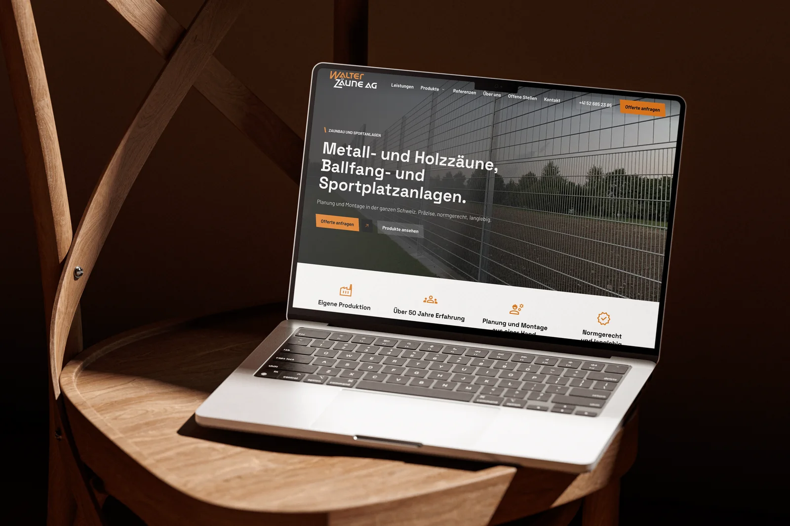 Website Walter Zäune AG